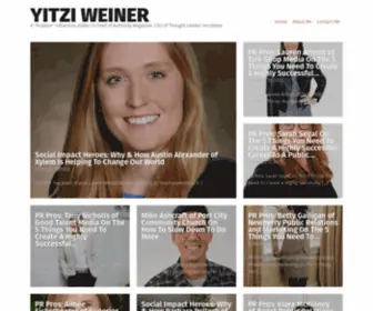 Yitziweiner.com(A "Positive" Influencer) Screenshot