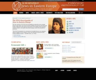 Yivoencyclopedia.org(The YIVO Encyclopedia of Jews in Eastern Europe) Screenshot