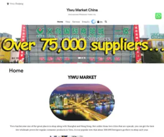 Yiwumarketchina.com(China Yiwu Market) Screenshot