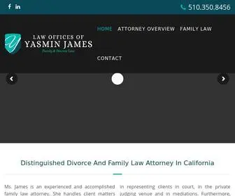 Yjamesfamilylaw.com(Law Offices of Yasmin James) Screenshot