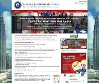 YJM.org.my(Yayasan Jantung Malaysia) Screenshot