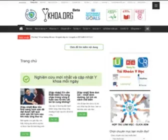 Ykhoa.org(Thông tin và kiến thức Y khoa cập nhật mới nhất) Screenshot