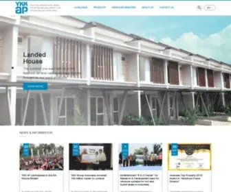 Ykkap.co.id(PT YKK AP INDONESIA is a subsidiary of YKK Group established on 24 September 1988) Screenshot