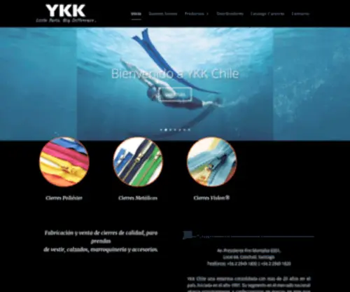 YKK.cl(YKK) Screenshot