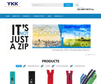 YKK.com.ph(YKK Philippines Inc) Screenshot