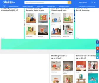 Ylakas.com(Online grocery shopping) Screenshot