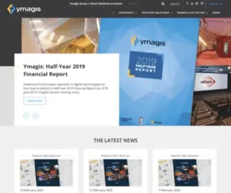 Ymagis.com(Ymagis is the European specialist in digital technologies for the cinema industry with four units) Screenshot
