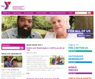 Ymca.com(OFFICIAL SITE for the YMCA of the USA) Screenshot