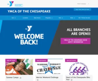 Ymcachesapeake.org(YMCA of the Chesapeake) Screenshot