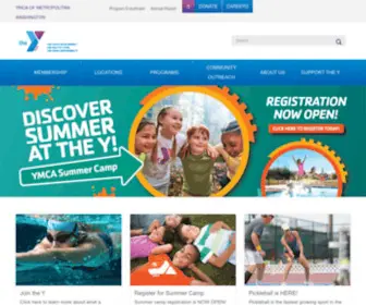 Ymcadc.org(YMCA of Metropolitan Washington) Screenshot