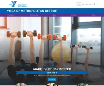 Ymcadetroit.org(YMCA of Metropolitan Detroit) Screenshot