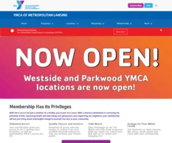 Ymcaoflansing.org(YMCA OF METROPOLITAN LANSING) Screenshot