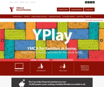 Ymcaofsimcoemuskoka.ca(We build strong kids) Screenshot