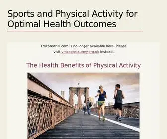 Ymcaredhill.com(Sports and Physical Activity for Optimal Health Outcomes) Screenshot