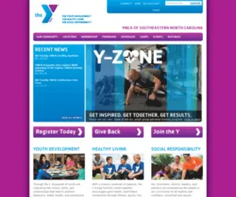 Ymcasenc.org(The YMCA of Southeastern North Carolina) Screenshot