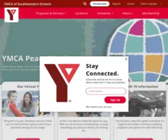 Ymcaswo.ca(YMCA SWO) Screenshot