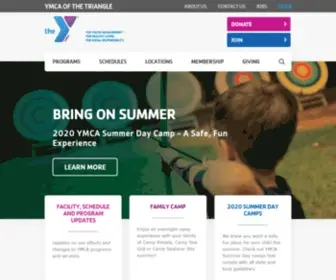Ymcatriangle.org(YMCA of the Triangle) Screenshot