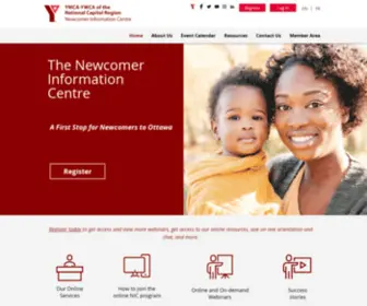 Ymcaywca-Nic.ca(The Newcomer Information Centre Ottawa) Screenshot