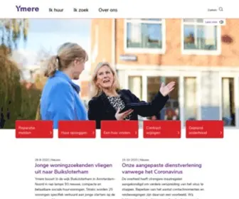Ymere.nl(Welkom op de website van) Screenshot