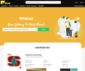 YMgrad.com(Masters, PhD, Bachelors in USA, Canada, Australia, Germany, UK) Screenshot