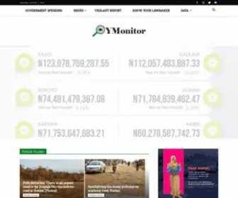 Ymonitor.org(Nigerian Accountability and Governance Portal) Screenshot