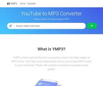 YMP3.eu(Youtube To MP3 Music Online Converter Downloader) Screenshot