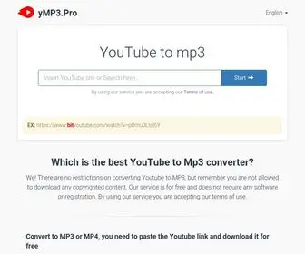 YMP3.pro(Youtube to MP3 Converter) Screenshot