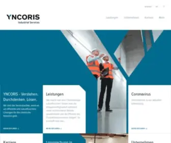 Yncoris.com(Industrial Services) Screenshot