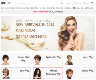 Yneed.co.uk(Human Hair Wigs) Screenshot