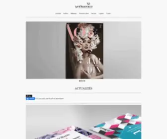YNfluence.com(Ynfluence est une agence de communication print et web basée à Paris) Screenshot