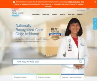 YNHHS.org(Yale new haven health) Screenshot
