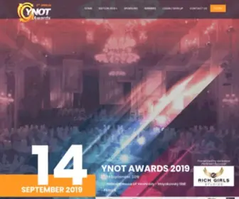 Ynotawards.com(YNOT Awards 2021) Screenshot