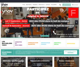 Ynov-Paris.com(École Paris) Screenshot