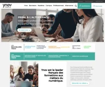 Ynov.com(Ynov, Formations aux métiers du digital en France) Screenshot