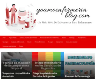 Yoamoenfermeria.com(Sitio Web de enfermeros para enfermeros) Screenshot