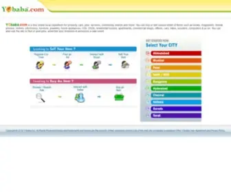 Yobaba.com(Free Classified Ad Listings for India) Screenshot