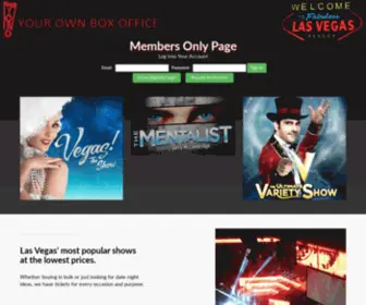 Yobovegas.com(Las Vegas Discount Show Tickets) Screenshot