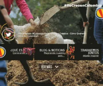 Yocreoencolombia.com(Yo Creo en Colombia: Líderes en entrenamiento para la construcción de confianza) Screenshot