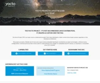 Yoctoproject.org(Yocto Project) Screenshot