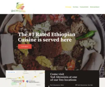 Yodabyssinia.com(Yod Abyssinia Cultural Restaurant) Screenshot