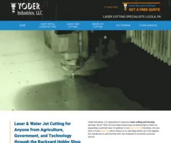 Yoderind.com(PA Laser Cutting and Forming) Screenshot