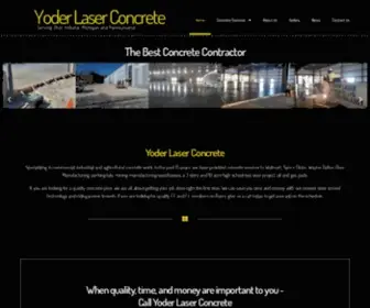 Yoderlaserconcrete.com(Concrete Company/Contractor Dayton) Screenshot