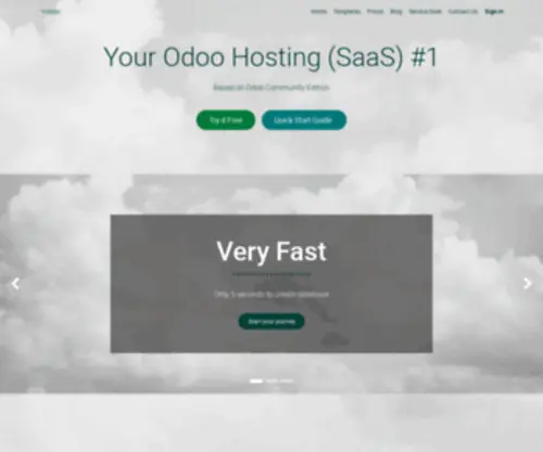 Yodoo.systems(Very fast hosting for odoo) Screenshot