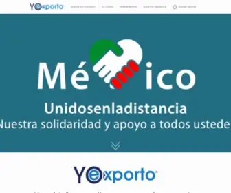Yoexporto.mx(Qué es Yo Exporto) Screenshot