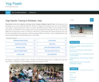 Yog-Peeth.com(Yoga Teacher Training In Rishikesh) Screenshot