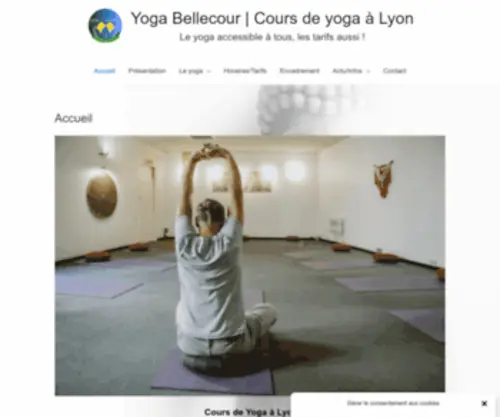 Yoga-Bellecour.com(Yoga Bellecour) Screenshot