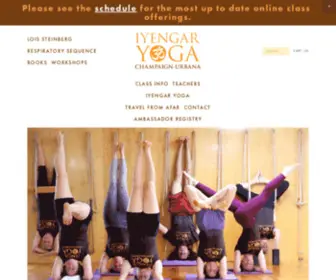 Yoga-CU.com(Iyengar Yoga Champaign) Screenshot