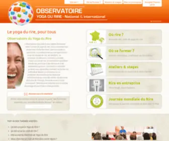 Yoga-DU-Rire-Observatoire.info(Annuaire francophone du yoga du rire et club de rire) Screenshot