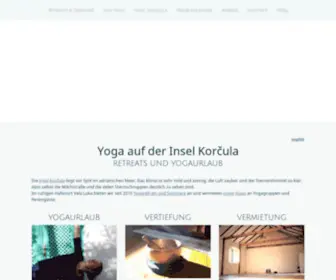 Yoga-IN-Kroatien.de(Yogaurlaub und Retreats am Mittelmeer auf der Insel Korcula) Screenshot
