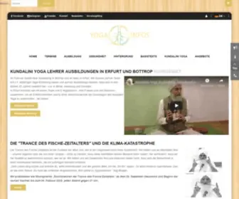 Yoga-Infos.de(Wie Kundalini Yoga sinnvoll praktiziert wird) Screenshot